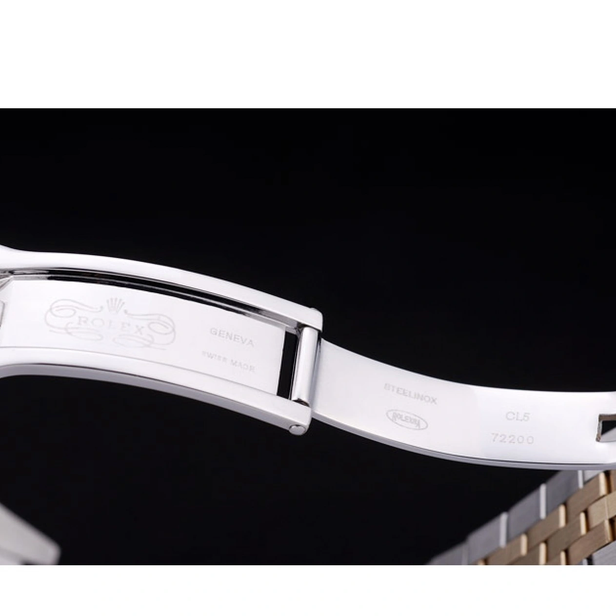 Aaa replica watch Bezel Ribbed Gold Rolex 7450 Dial Datejust 1029